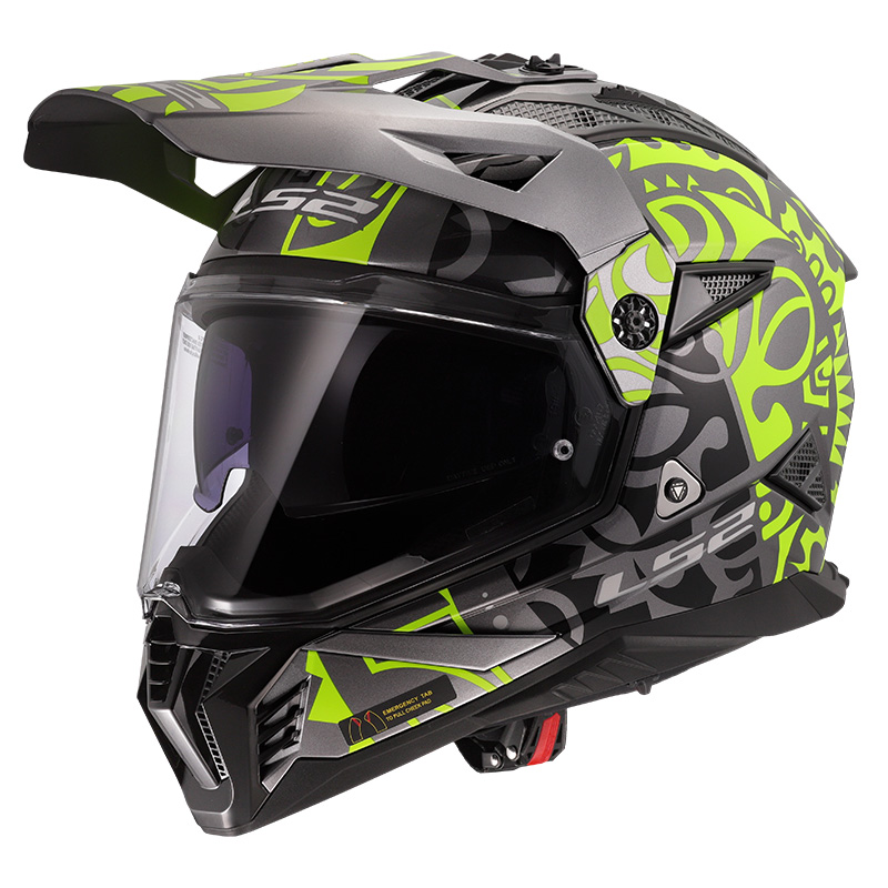 Casco LS2 MX702 Pioneer 2 Rangi amarillo