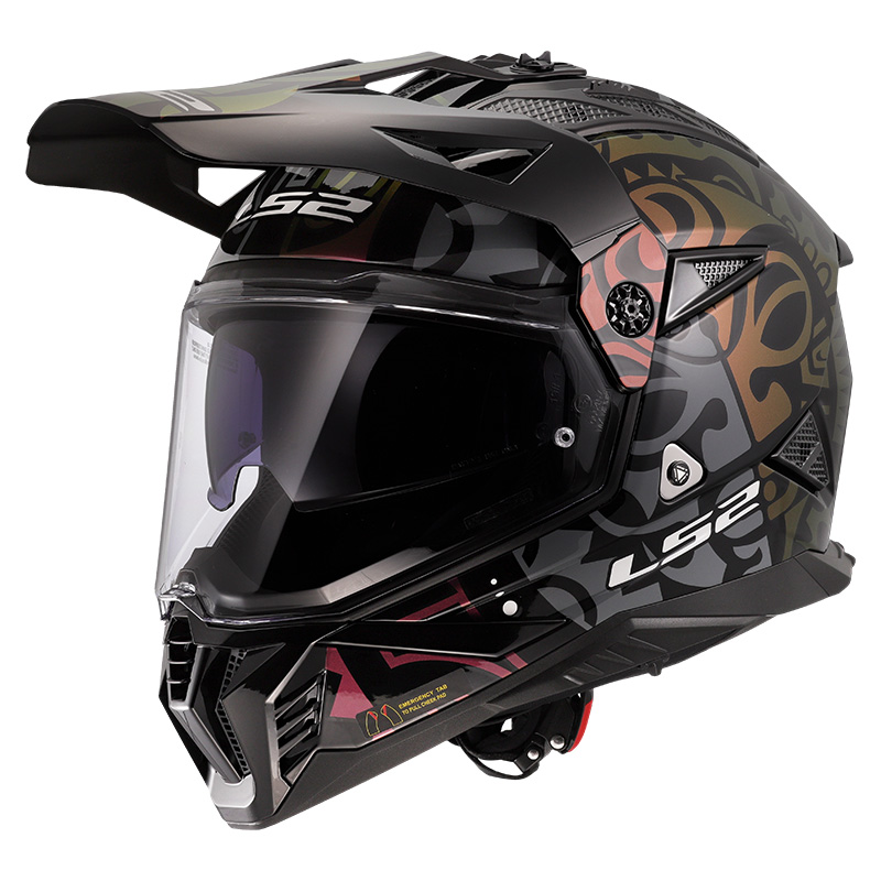 Ls2 Mx702 Pioneer 2 Rangi Helmet Black