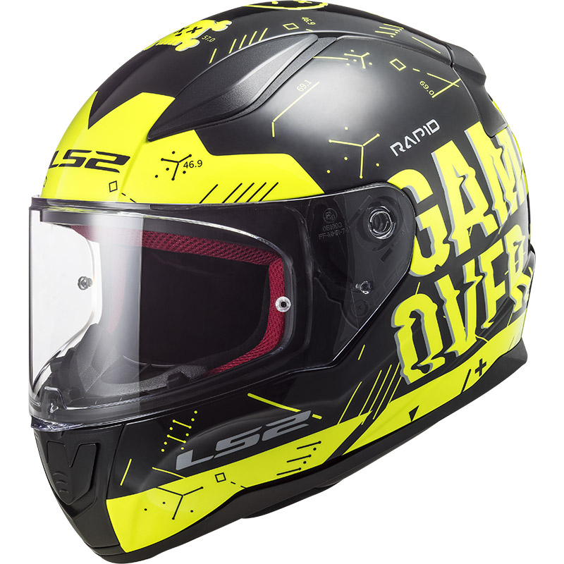 Casco LS2 FF353 Rapid Player hv giallo nero