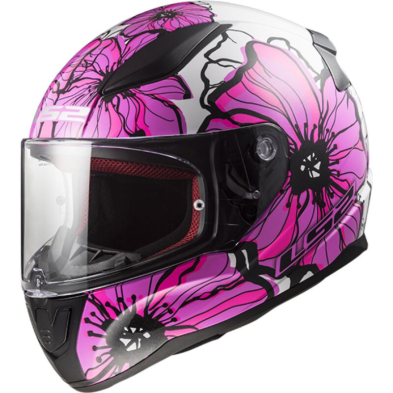 Casco LS2 FF353 Rapide 2 Poppies rosa