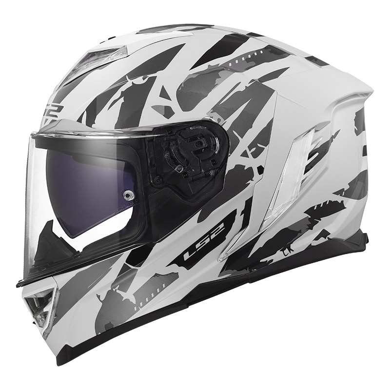 Casque LS2 FF818 Storm 3 Kaos blanc