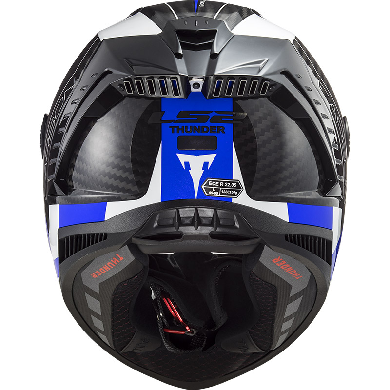 Ls2 Ff805 Thunder Carbon Racing1 Helmet Blue White LS2168058626 Full
