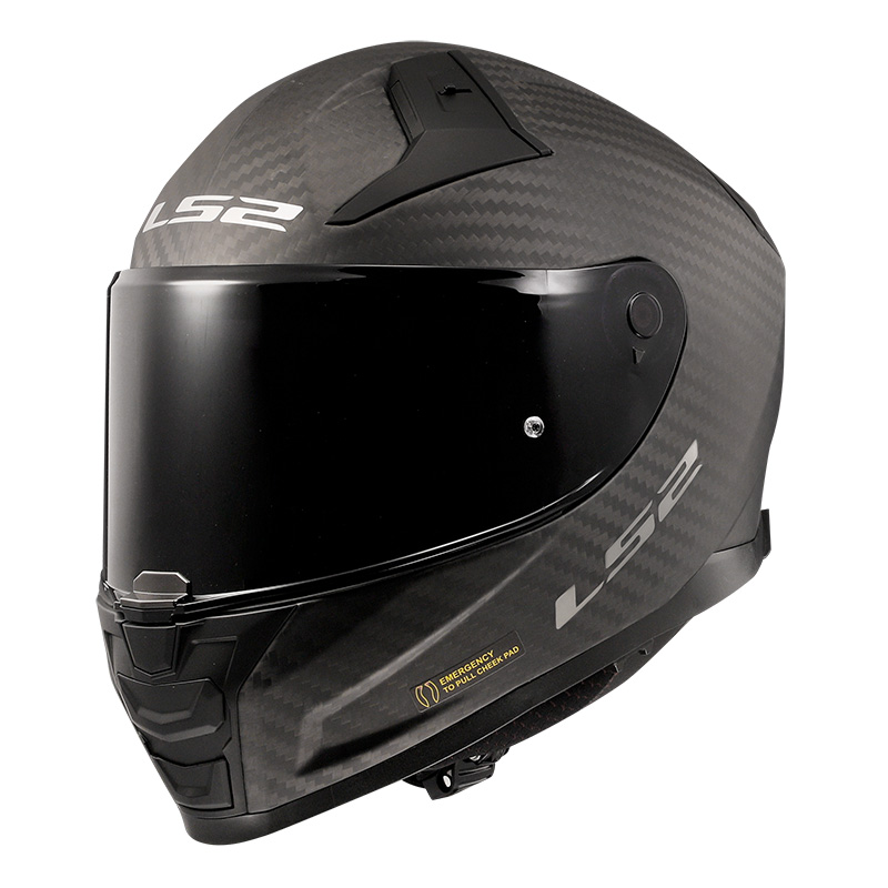 Casco LS2 FF811 Vector 2 Carbon Solid negro opaco