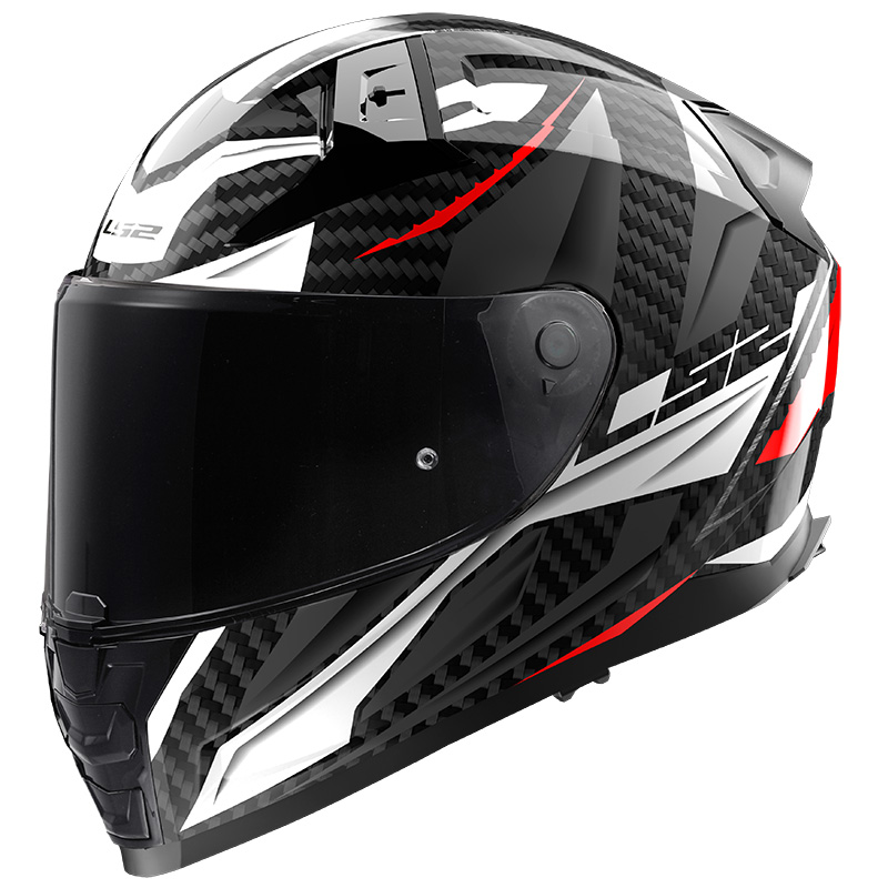 Casco LS2 FF811 Vector 2 Carbon Savage bianco