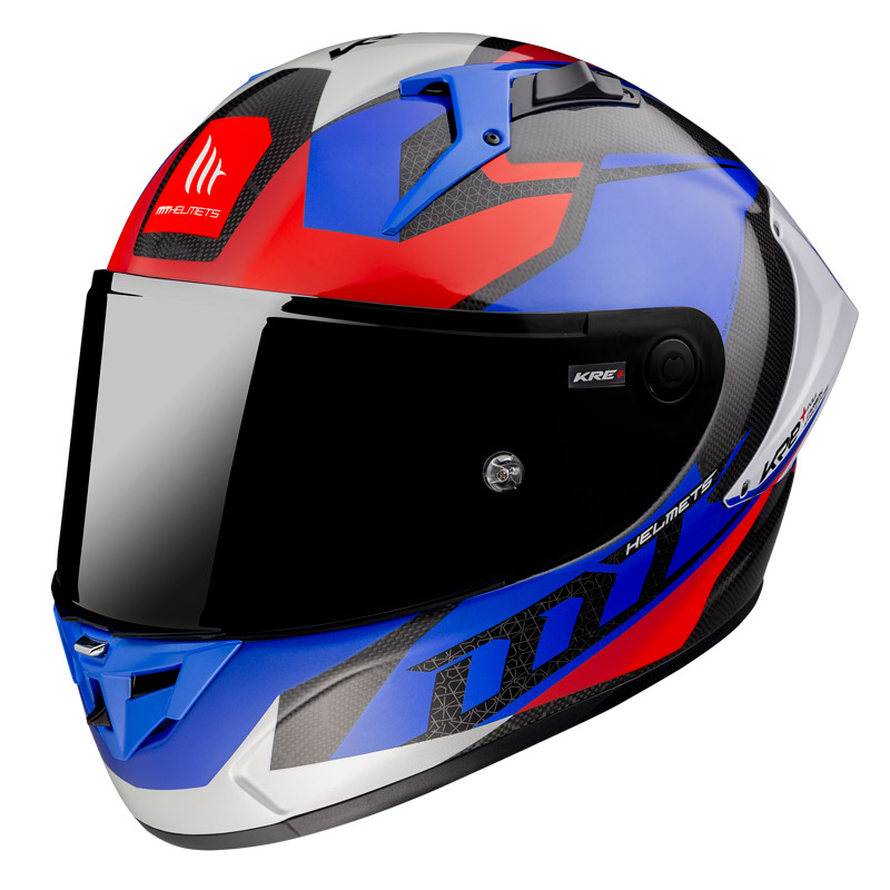 Mt Helmets Kre Plus Carbon Projectile D7 blu