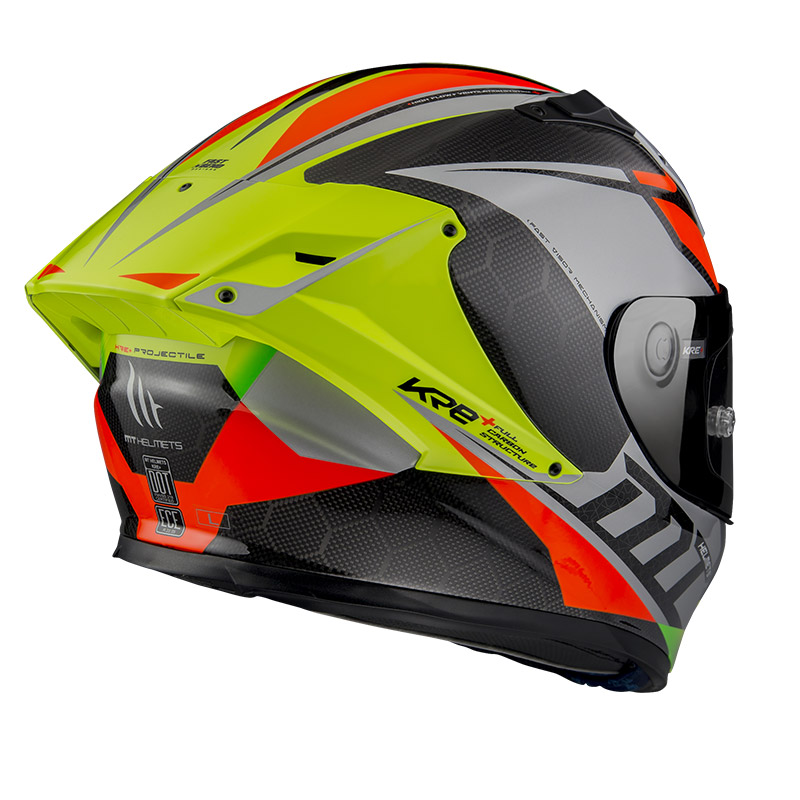 Mt Helmets Kre Plus Carbon Projectile D2 Grey MT1302738320 Full Face