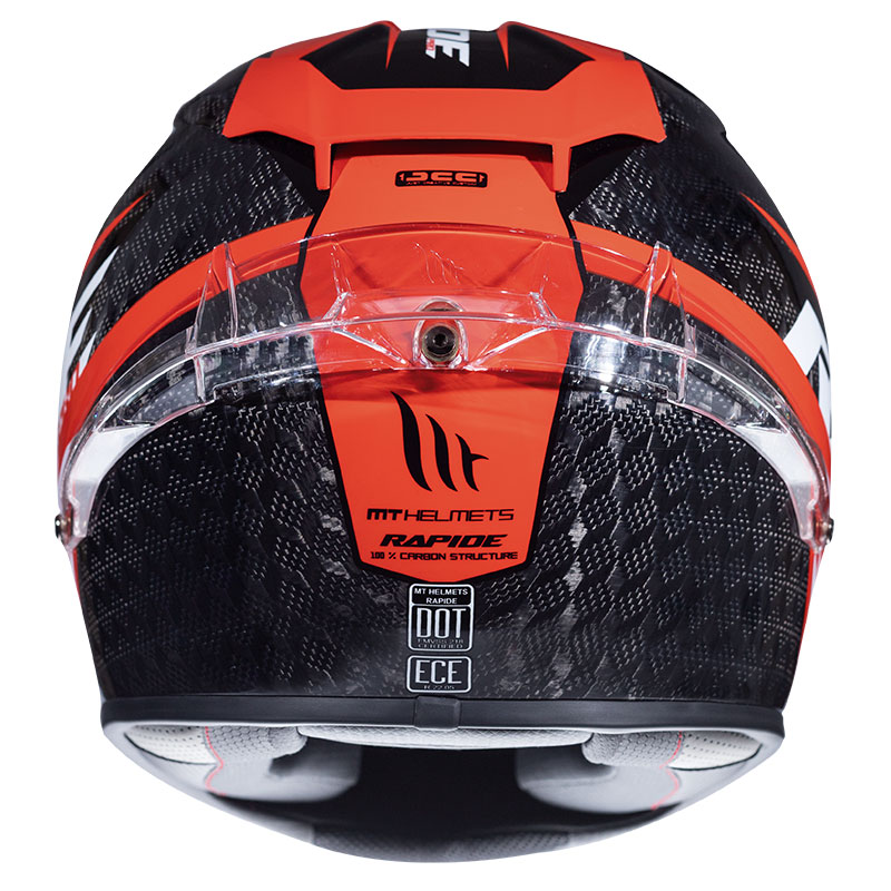 Mt Helmets Rapide Pro Carbon C5 Black Red MT-125739325 Full Face ...