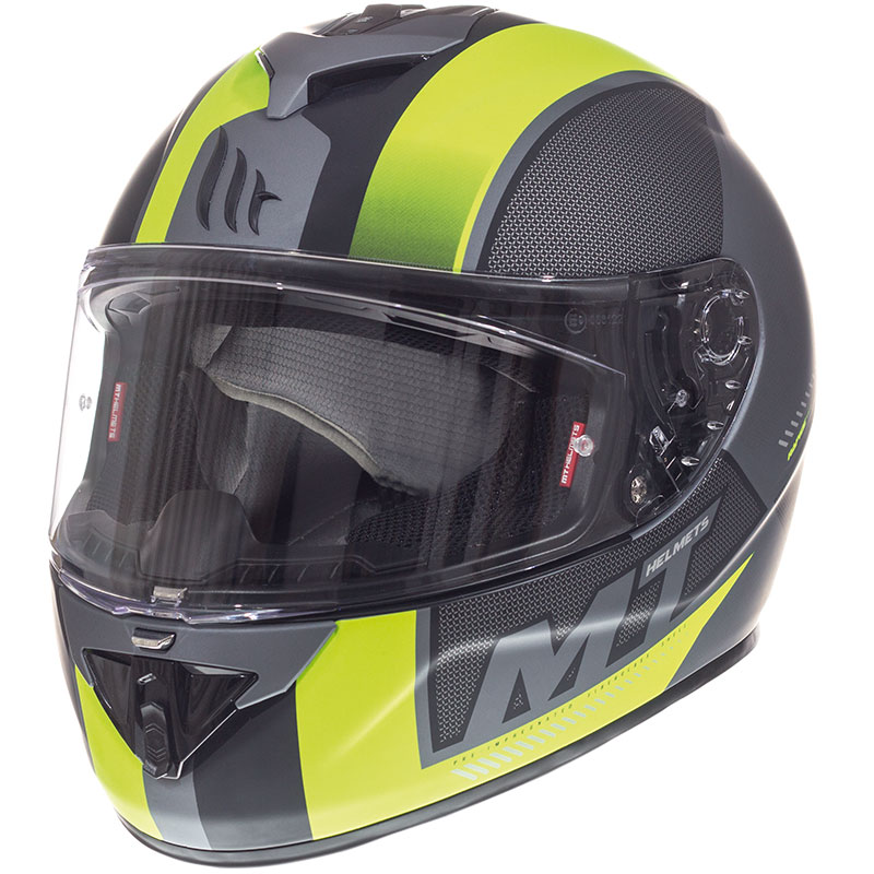 Mt Helmets Rapide Overtake B3 giallo fluo opaco