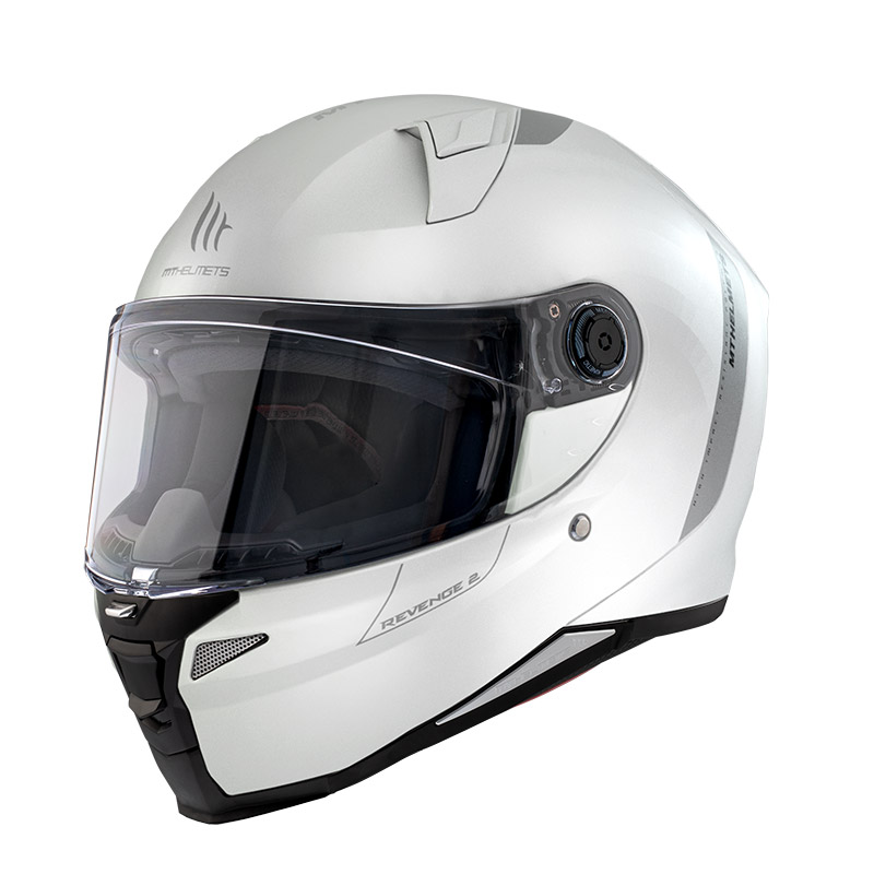 Mt Helmets Revenge 2 S Solid A0 bianco lucido