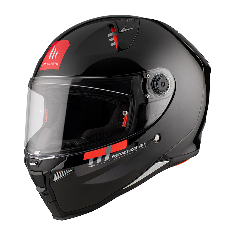 Mt Helmets Revenge 2 S Solid A1 nero lucido