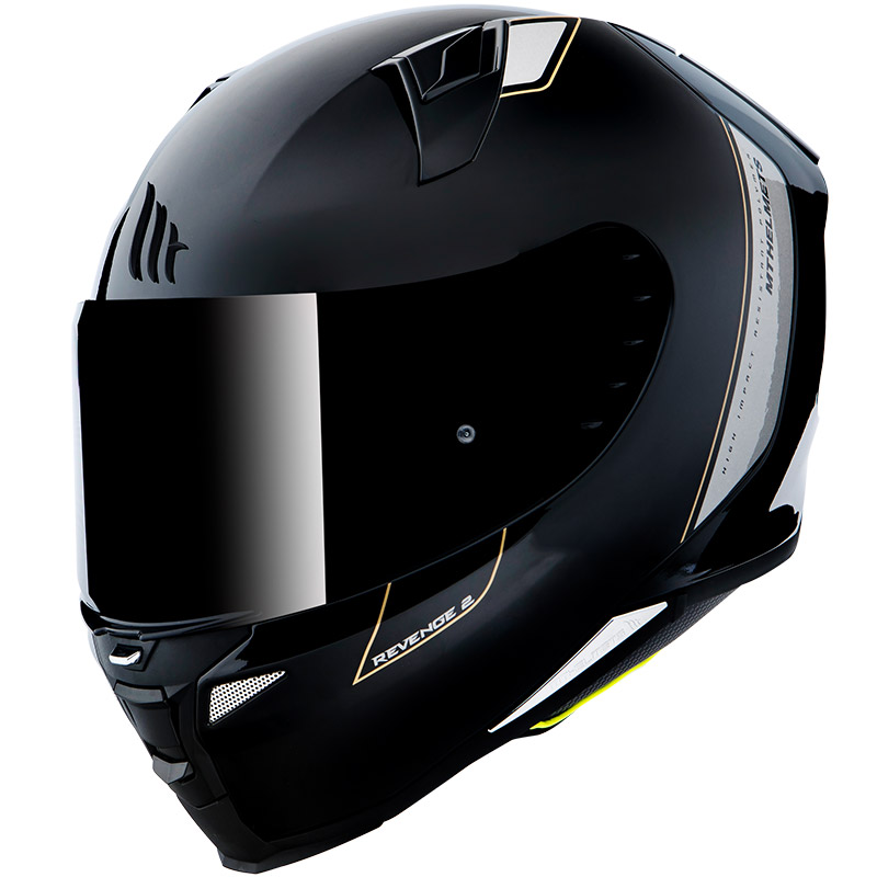 Casque MT Helmet Revenge 2 Solid A11 noir