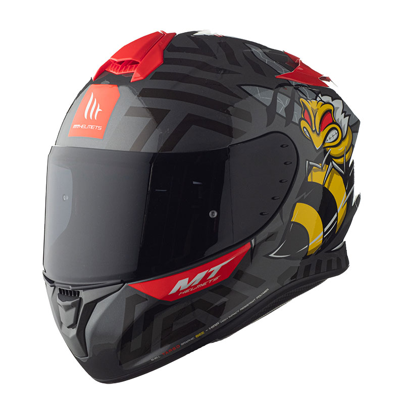 Casco MT Helmets Targo Bee B5 rosso lucido