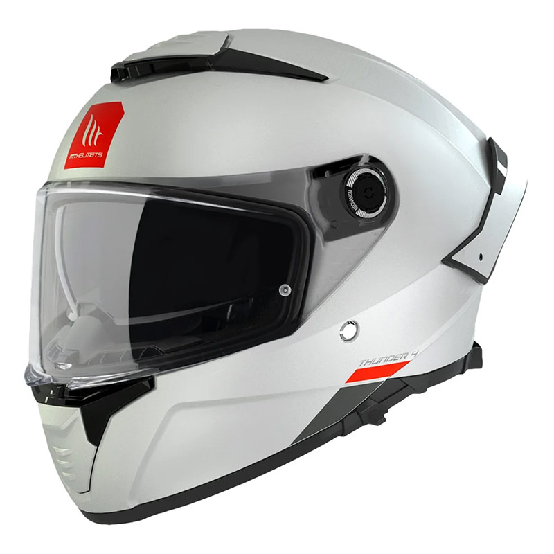 Casco MT Helmets Thunder 4 SV Solid A0 blanco