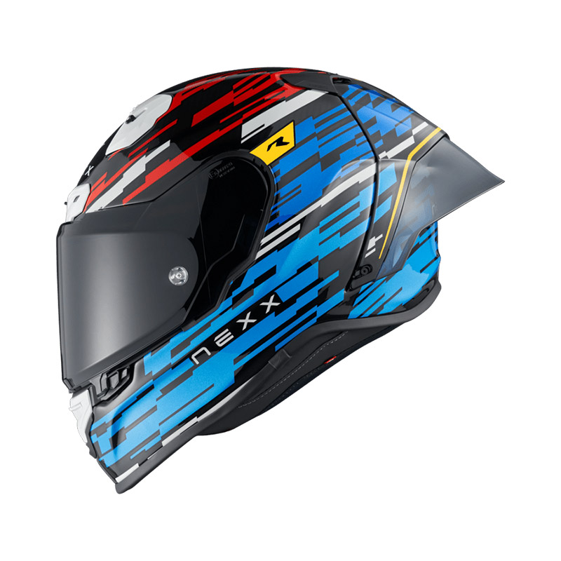 Casco Nexx X.R3R Glitch Racer blu rosso