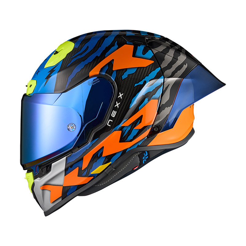 Casque Nexx X.R3R Ziger orange bleu