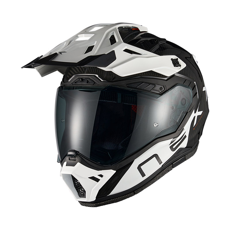 Casque Nexx X.Rally Gravix Carbon blanc