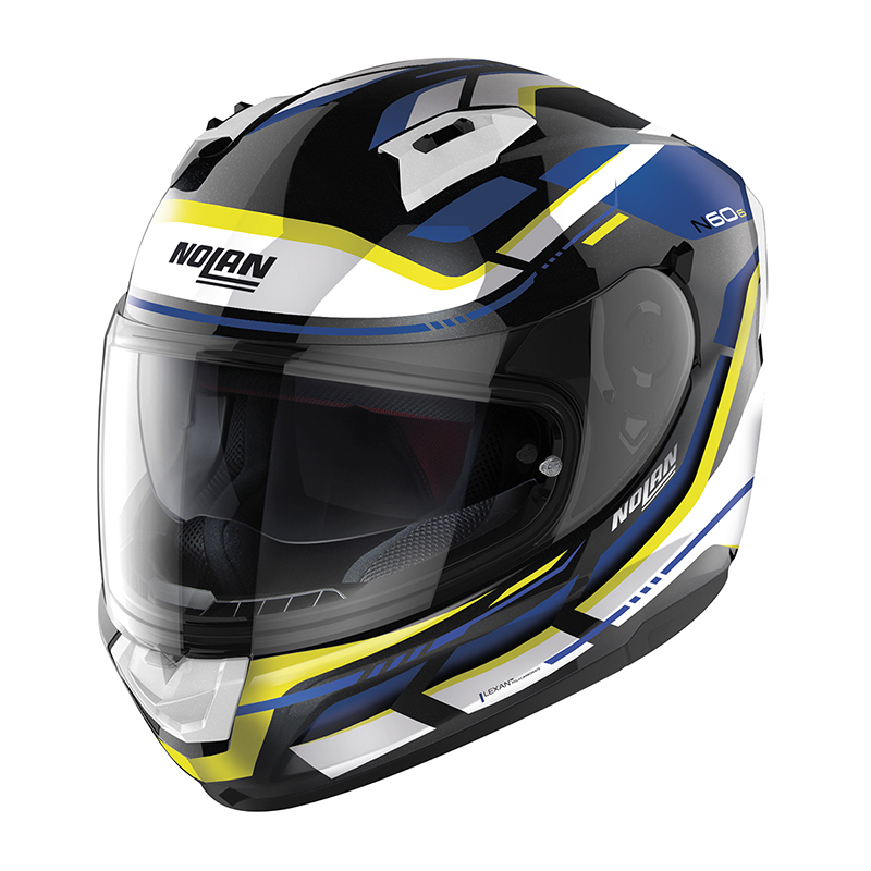 Casco Nolan N60.6 Lancer bianco giallo blu