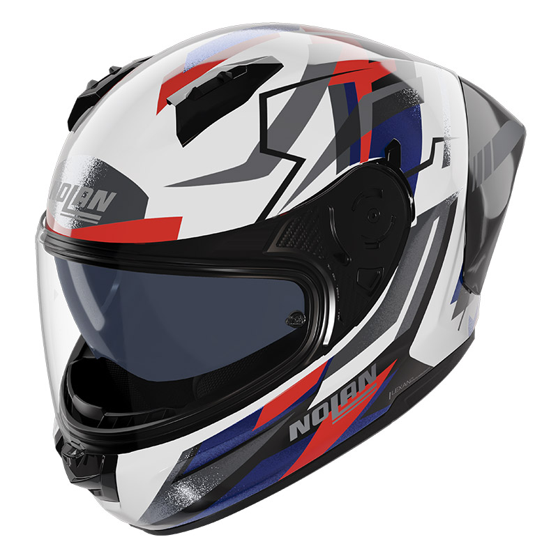 Nolan N60.6 Sport Corsa Helmet White Blue Red