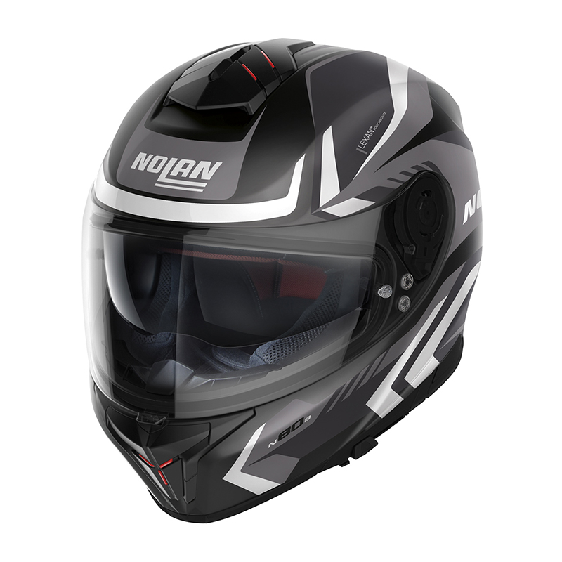 Casco Nolan N80.8 Rumble N-Com nero bianco