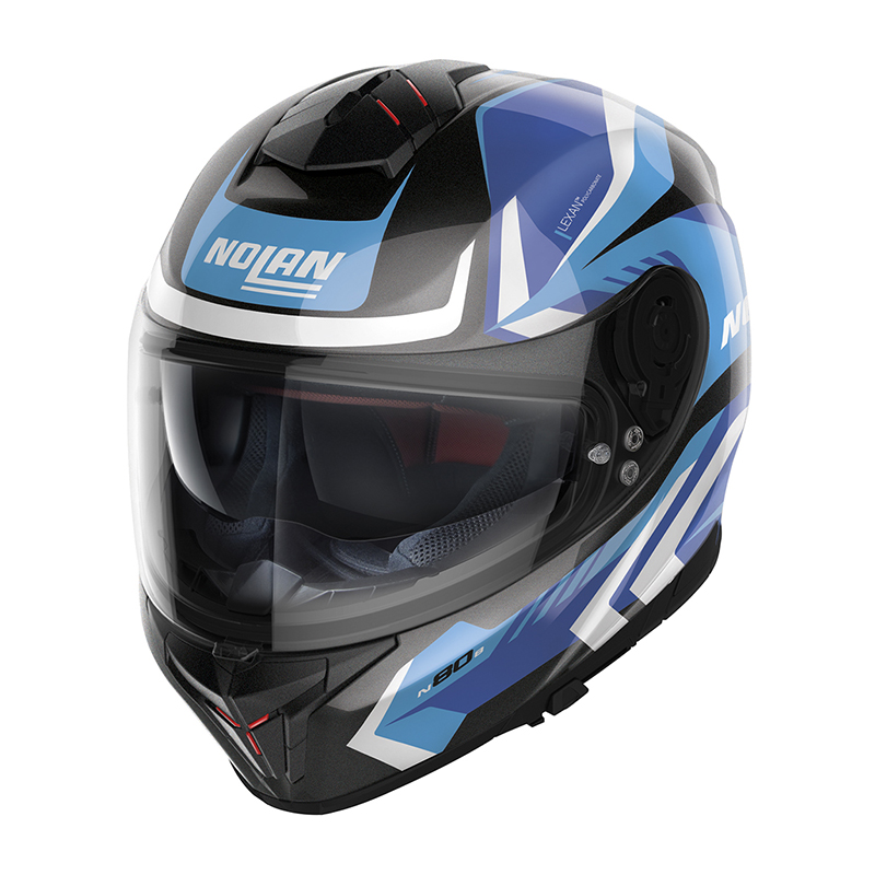 Casco Nolan N80.8 Rumble N-Com blu