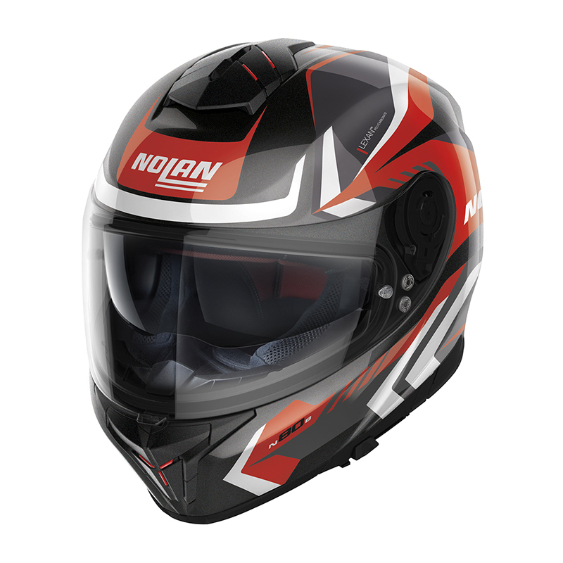 Casco Nolan N80.8 Rumble N-Com rosso