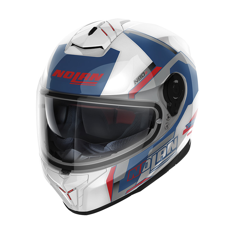 Casco Nolan N80.8 Wanted N-Com bianco blu