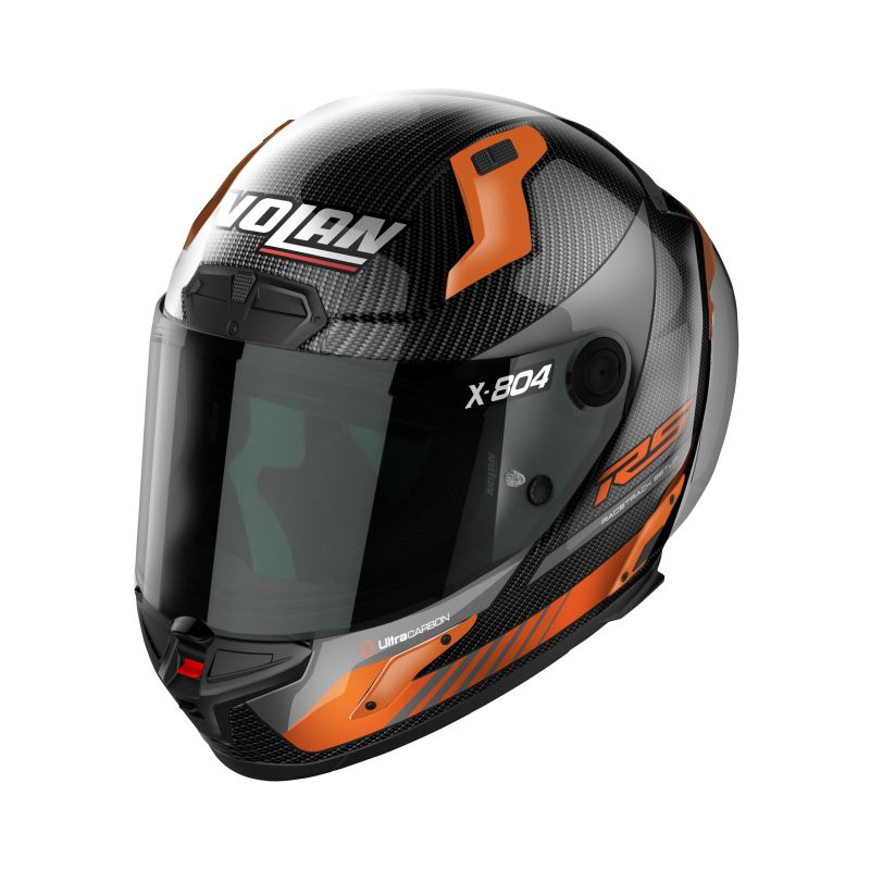 Casco Nolan X-804 RS Ultra Carbon Hot Lap arancio