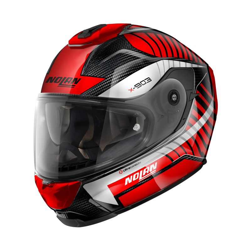 Casco Nolan X-903 Ultra Carbon Starlight rosso