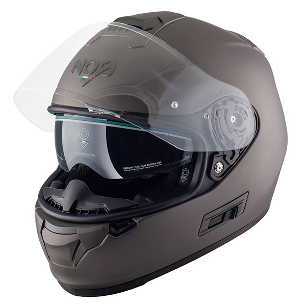 Casco NOS NS 7F titanio opaco