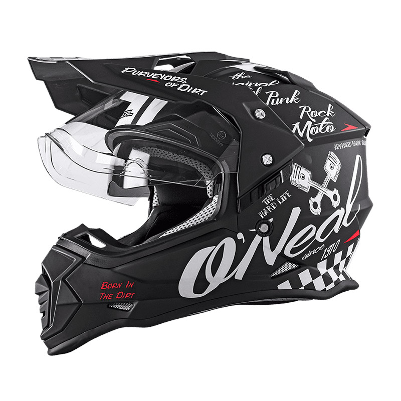 Casco O Neal Sierra 2206 Torment nero bianco