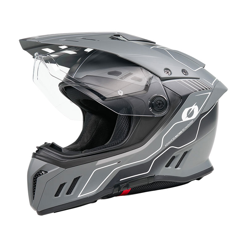 O Neal Sierra Rs Echo Helmet Black Grey