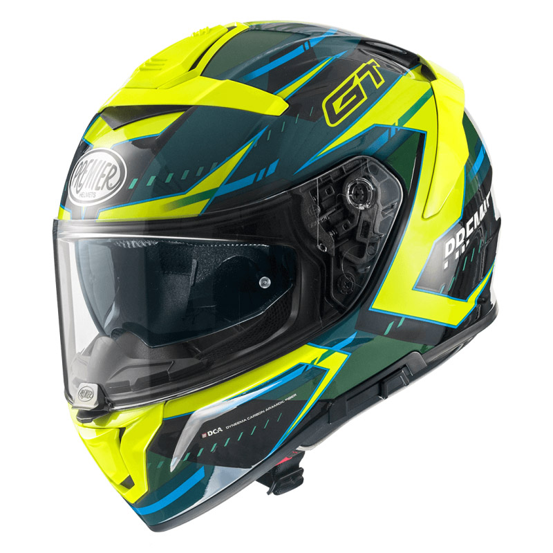 Casco Premier Devil 22.06 EV 6 blu giallo