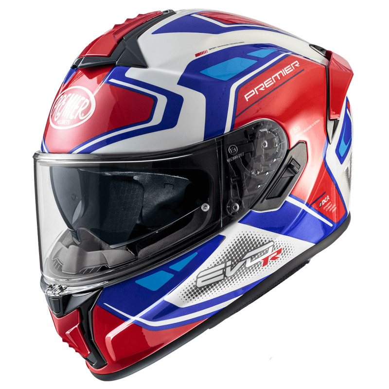 Casco Premier Evoluzione RR 13 blu rosso bianco