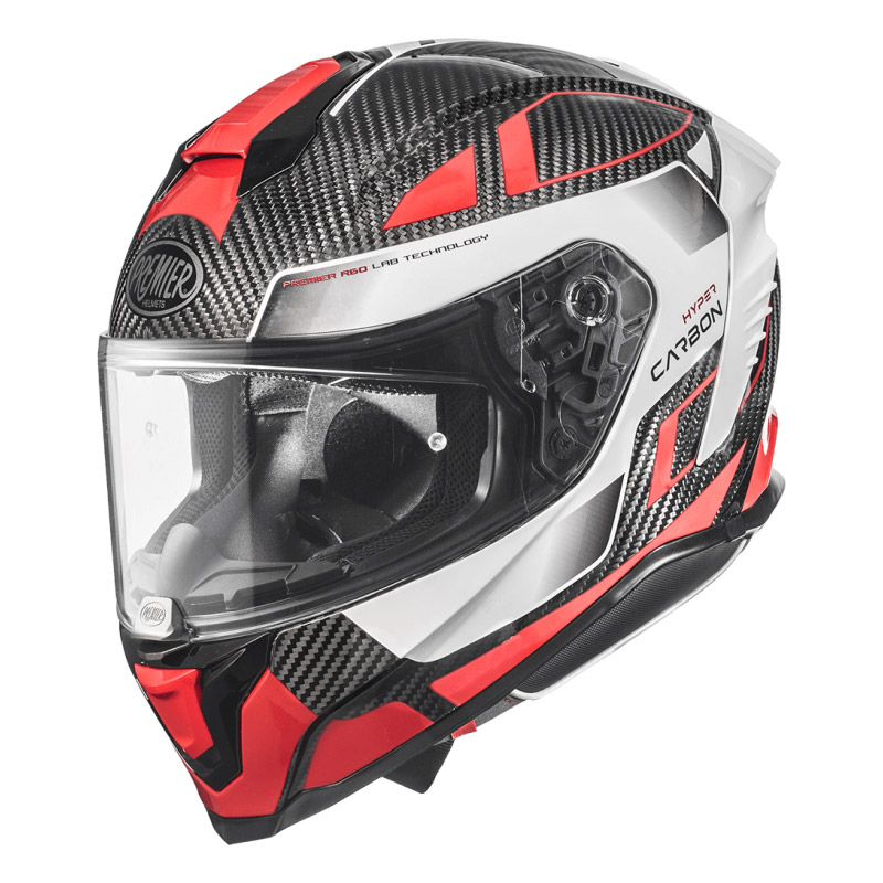 Casco Premier Hyper Carbon 22.06 TK 92 rosso bianco