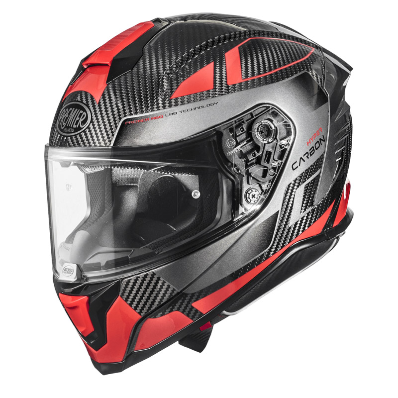 Casco negro y rojo sales
