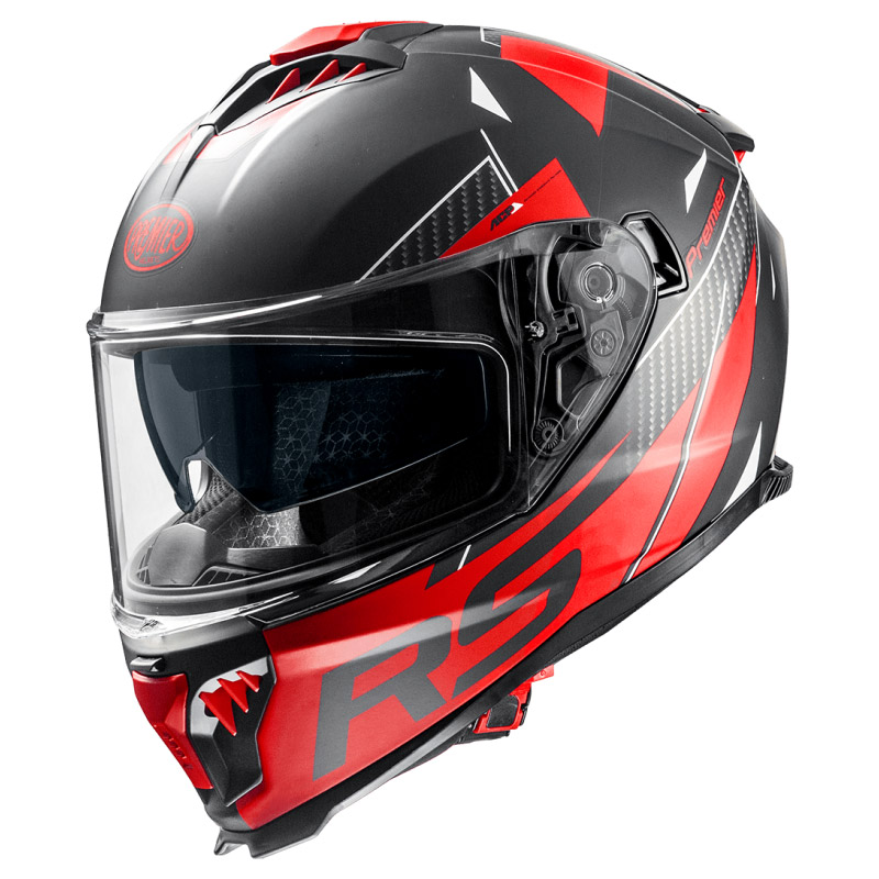 Casco Premier Typhoon RS 92 BM rosso nero