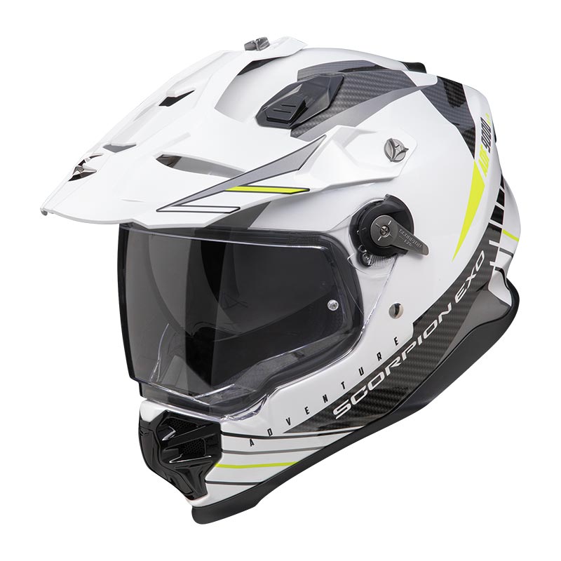 Casco Scorpion ADF-9000 Air Feat bianco giallo