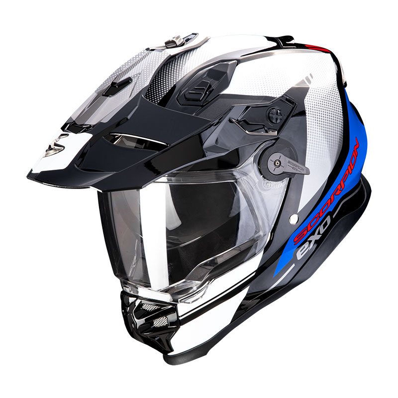 Casco Scorpion ADF-9000 Air Trial nero blu bianco