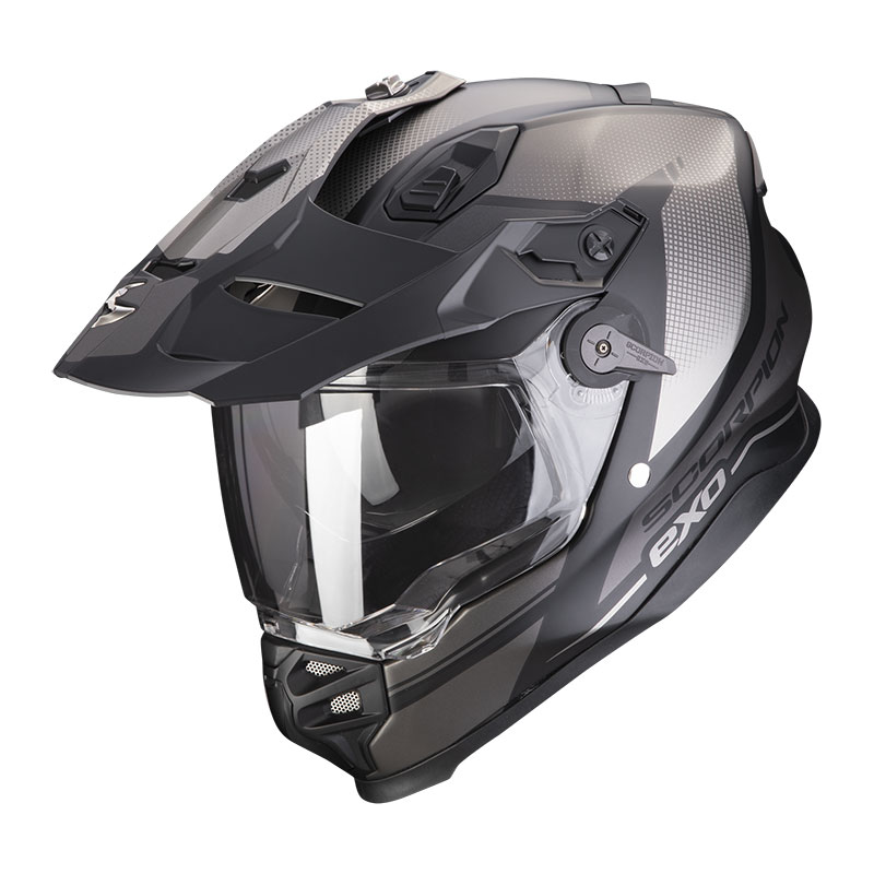 Casco Scorpion ADF-9000 Air Trial nero argento