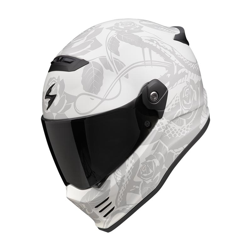 Casco Scorpion Covert FX Dragon grigio chiaro