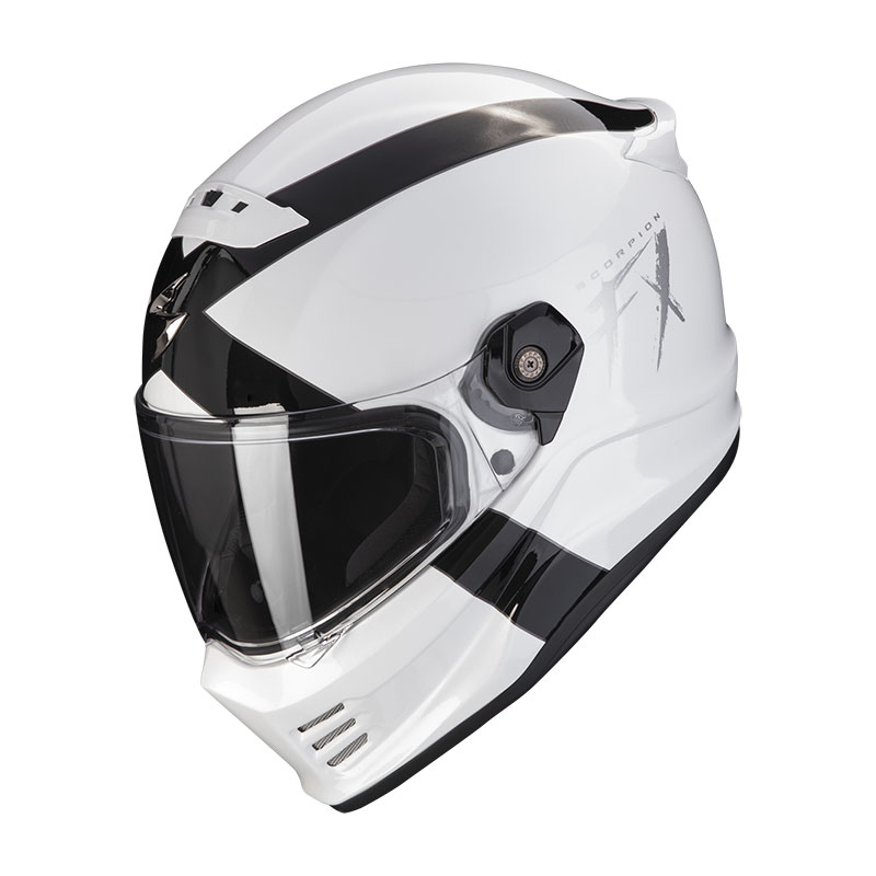 Casco Scorpion Covert FX Gallus bianco nero