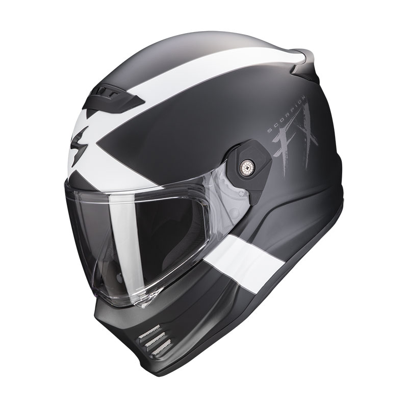 Casco Scorpion Covert FX Gallus nero opaco bianco