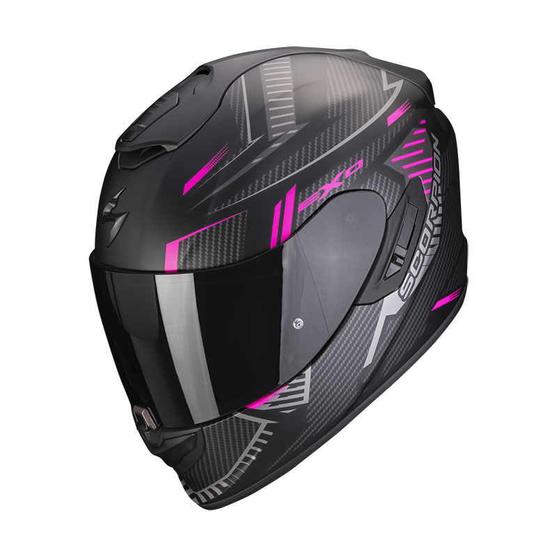 Scorpion EXO 1400 Evo Air Shell nero opaco rosa