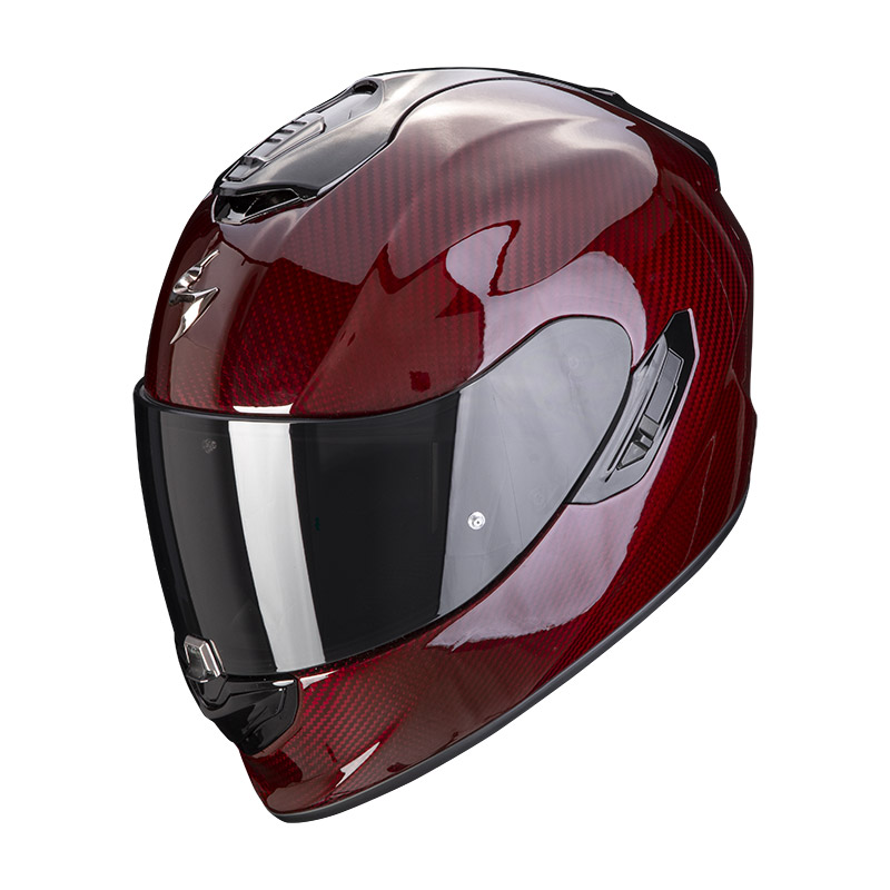 Casco Scorpion Exo-1400 Carbon Air Solid Rosso