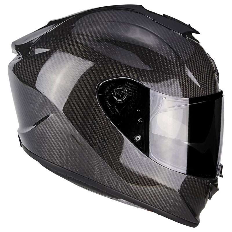 Free P/&P Scorpion EXO 1400 Air Solid Pearl White Full Face Motorcycle Helmet