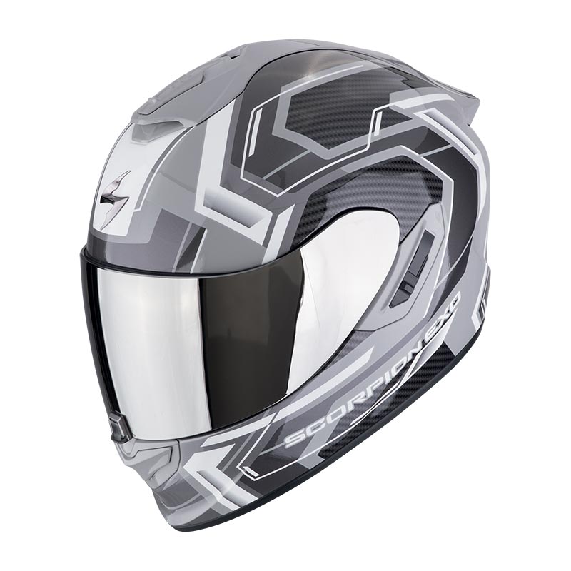 Casque Scorpion Exo 1400 Evo 2 Air Linart gris