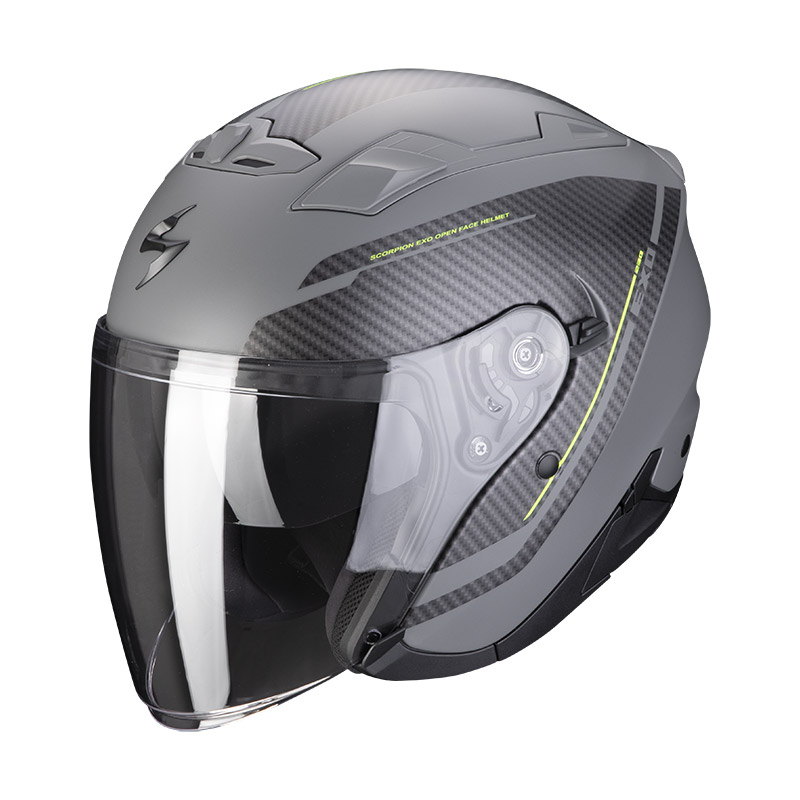 Casco Scorpion Exo 230 Fenix gris opaco negro 23-387-301 Cascos Jet