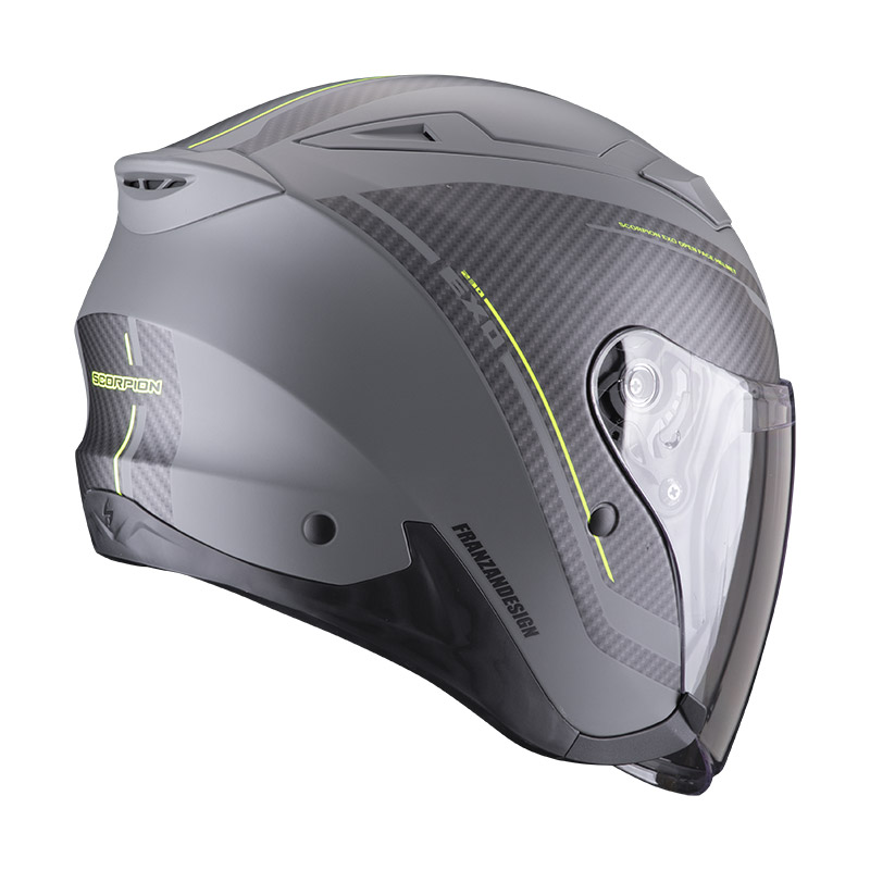 Scorpion Exo 230 Fenix Helmet Matt Grey Black 23-387-301 Full Face Helmets  | MotoStorm