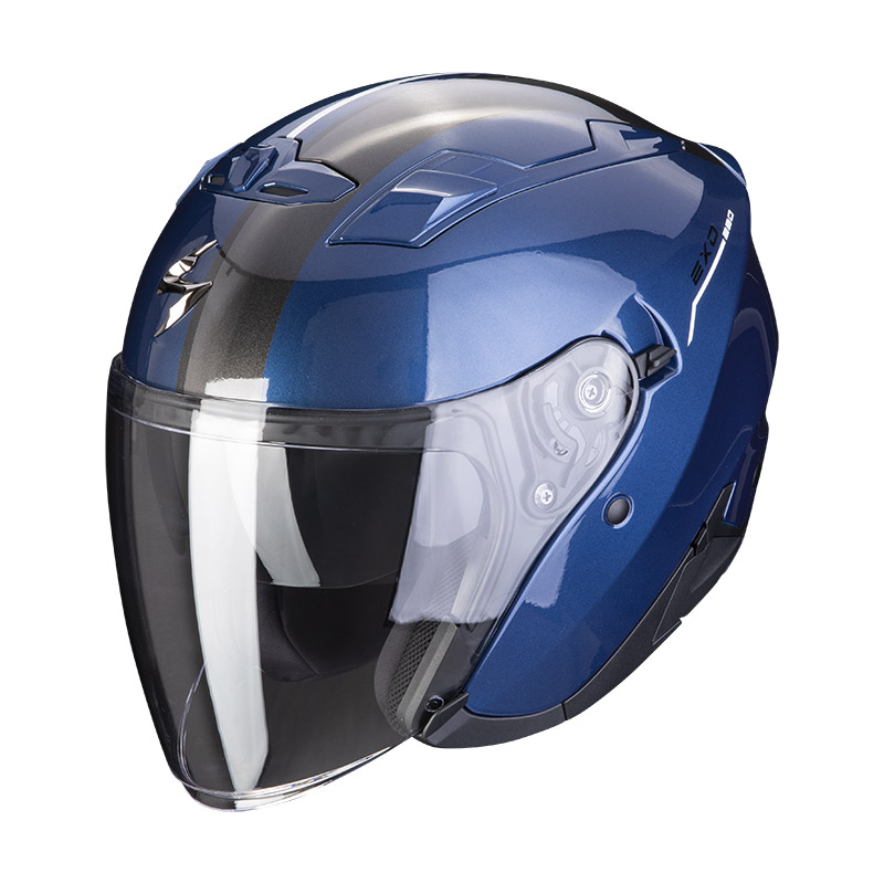 Casco Scorpion Exo 230 SR blu scuro bianco