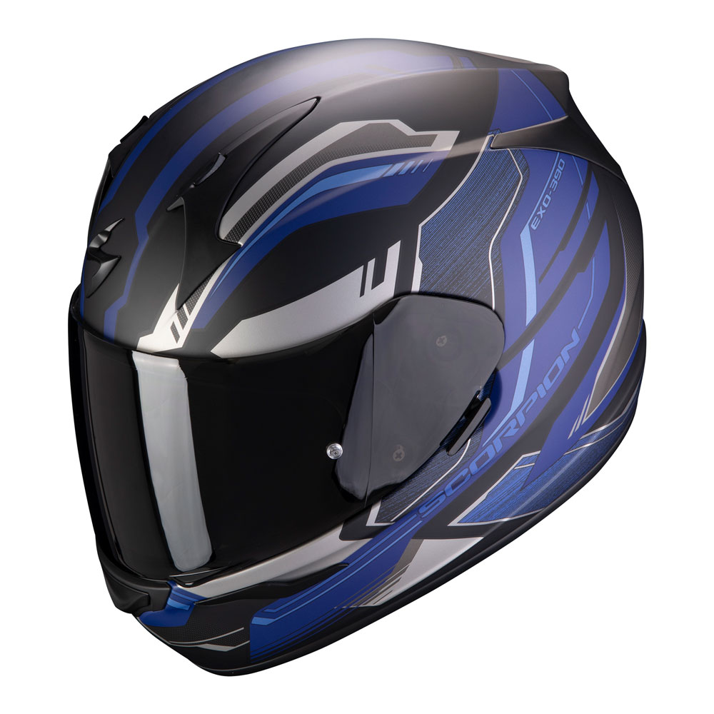 Scorpion Exo-390 Boost Helm schwarz matt blau SC-39-321 ...